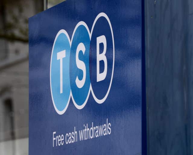 A TSB sign