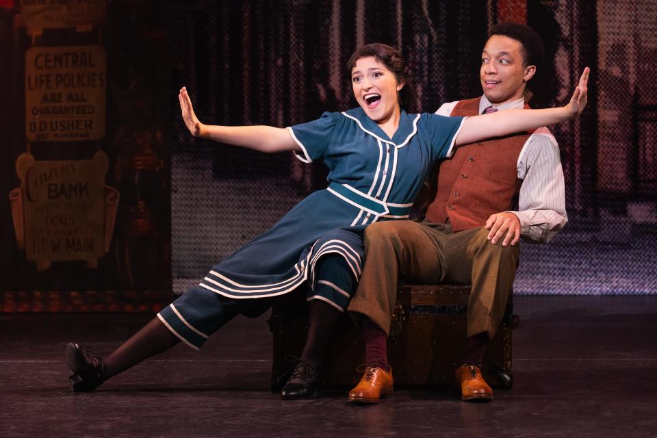 Katerina McCrimmon as Fanny and Izaiah Montaque Harris as Eddie in the North American Tour of "Funny Girl," at Playhouse Square Tuesday through March 10.