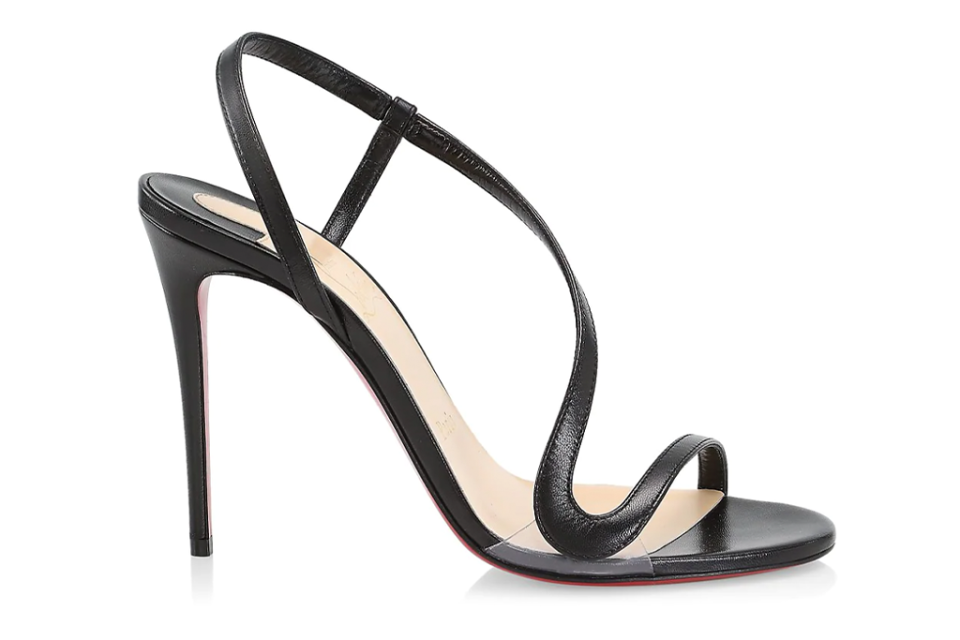 Christian Louboutin black strappy sandal