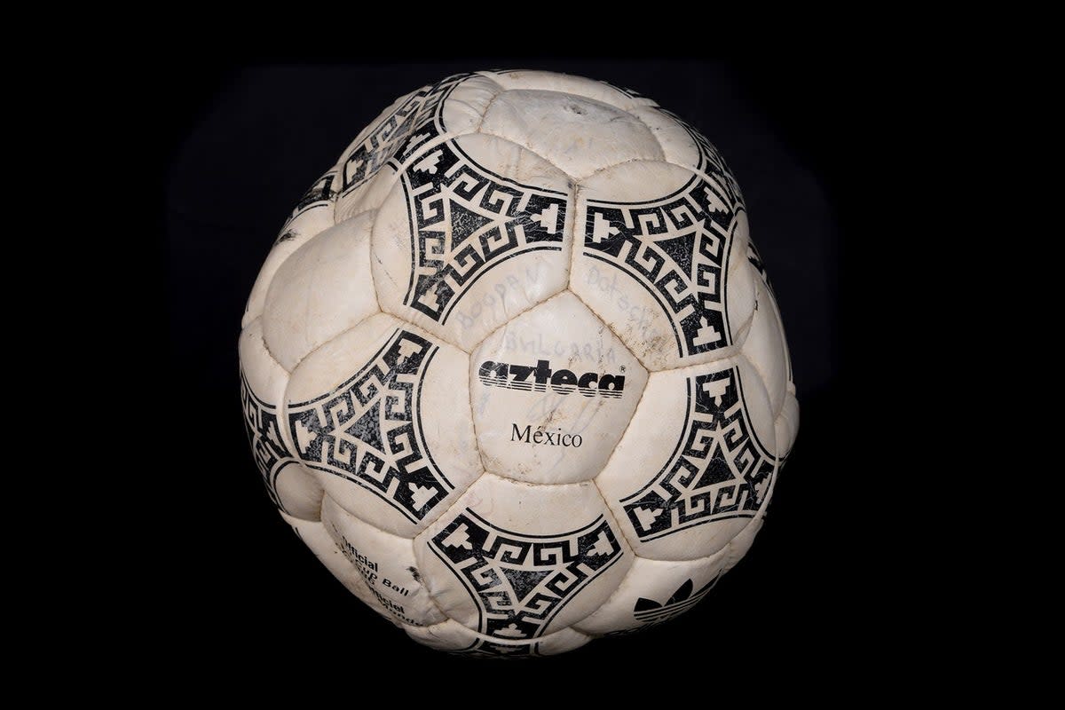 Maradona’s ‘Hand of God’ football is going to auction (Graham Budd Auctions/Handout) (PA Media)