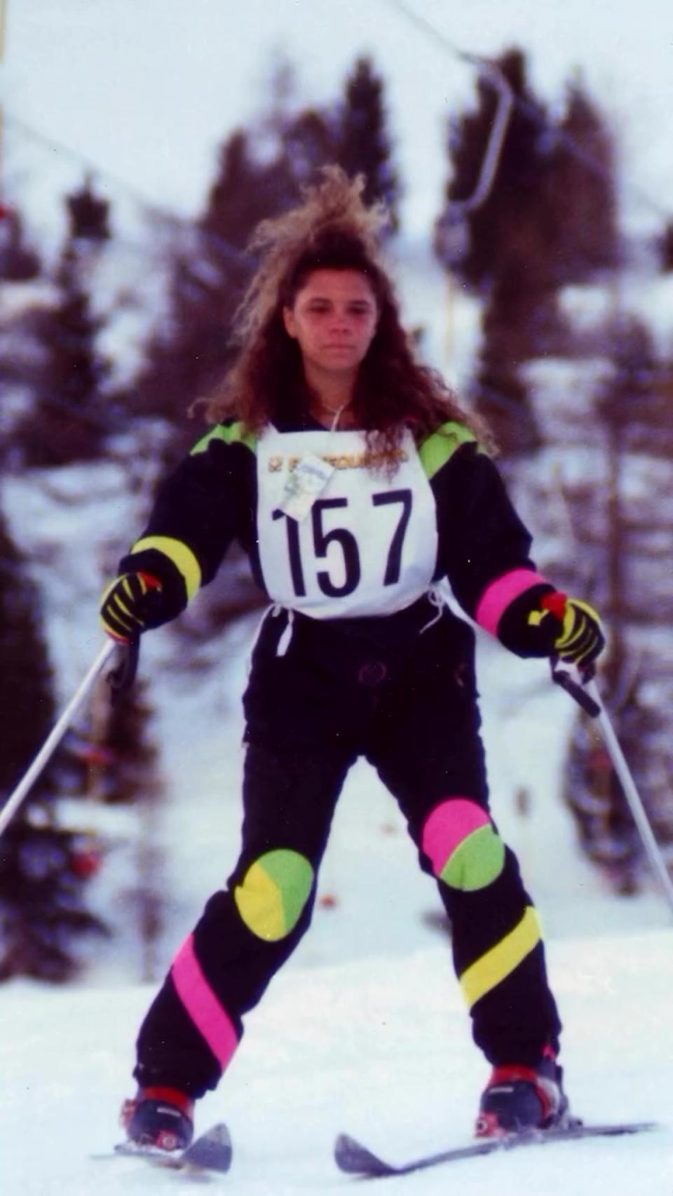 Eighties ski bunny style (Instagram/David Beckham)