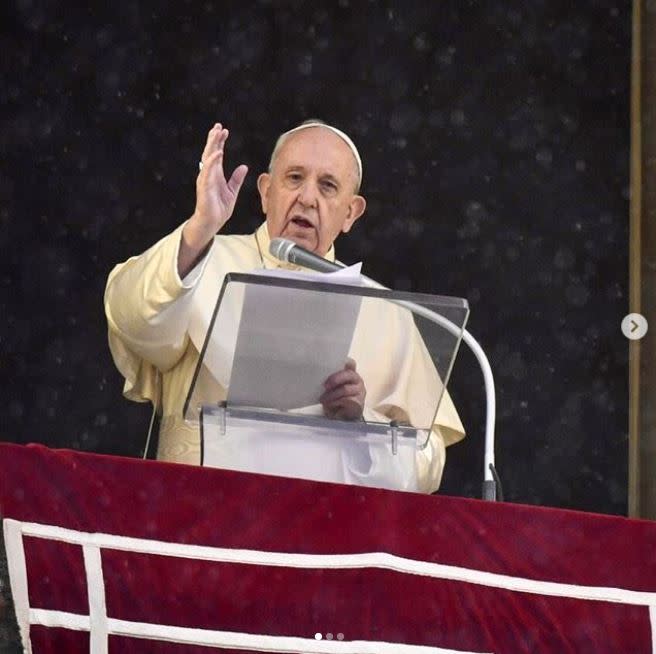 教宗的身體狀況讓外界相當關注。（圖／翻攝自franciscus IG）