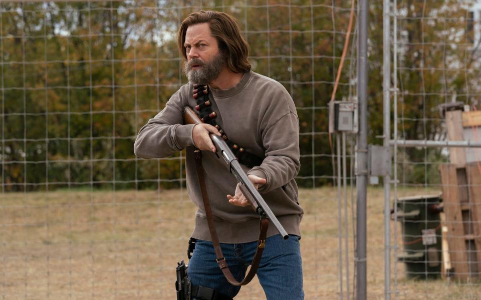 Offerman plays Bill, a paranoid survivalist living in the Boston suburbs - HBO