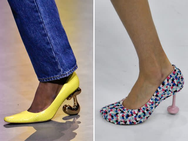 <p>Getty Images</p> From left: JW Anderson, Loewe.
