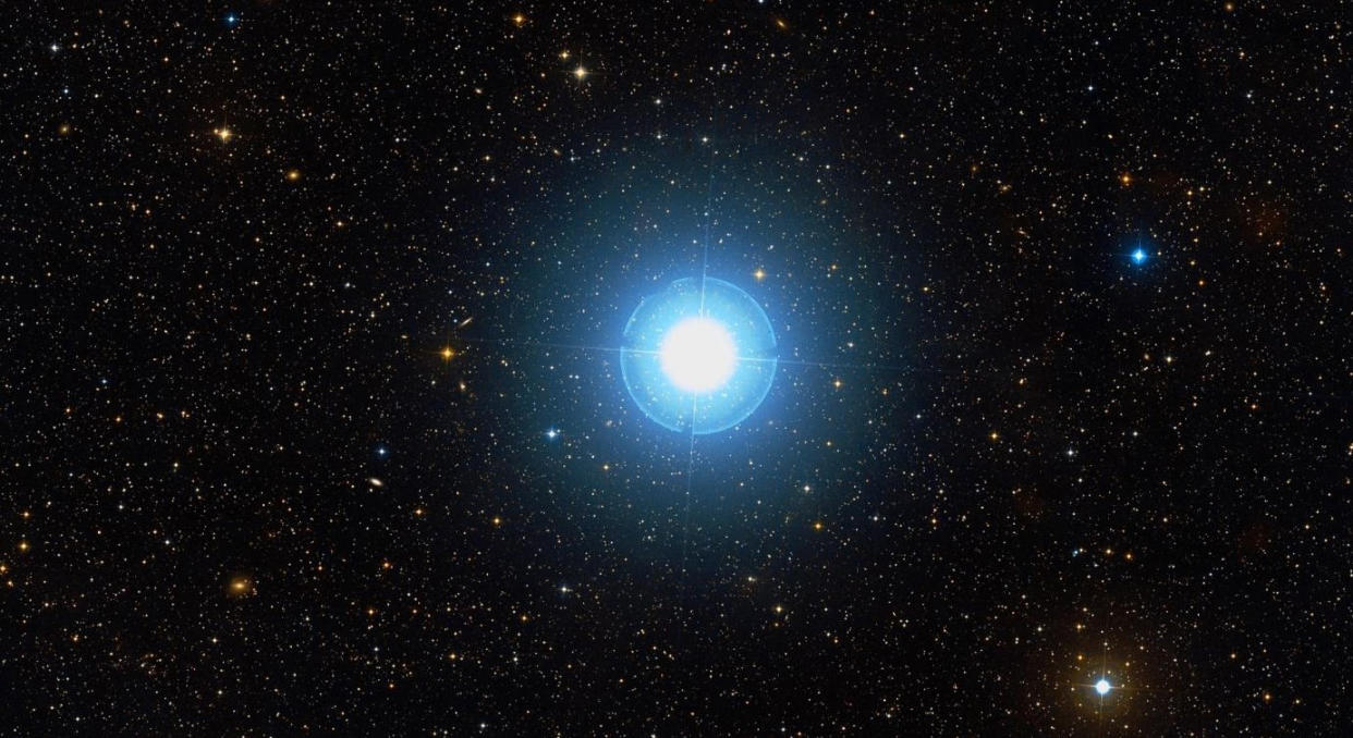 Image: The bright star Algol, in the constellation Perseus about 93 light years away, has been considered an 