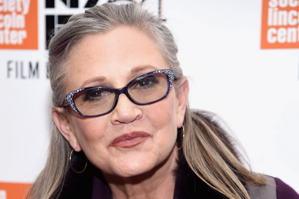 James Blunt says Billie Lourd blames him for the death of her mother Carrie Fisher (pictured) (Getty)