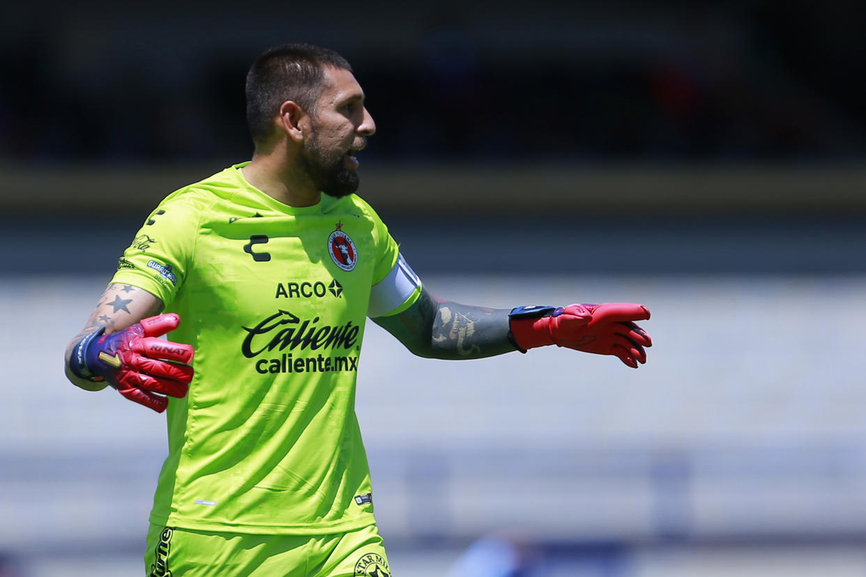 CIUDAD DE MEXICO, MEXICO - AGOSTO 30: Jonathan Orozco Portero del Tijuana durante el juego de la Jornada 7 del Torneo Guard1anes 2020 de la Liga BBVA MX en el Estadio OlÃ­mpico Universitario el 30 de Agosto de 2020 en la Ciudad de Mexico, Mexico. (Foto: Mauricio Salas/JAM MEDIA)