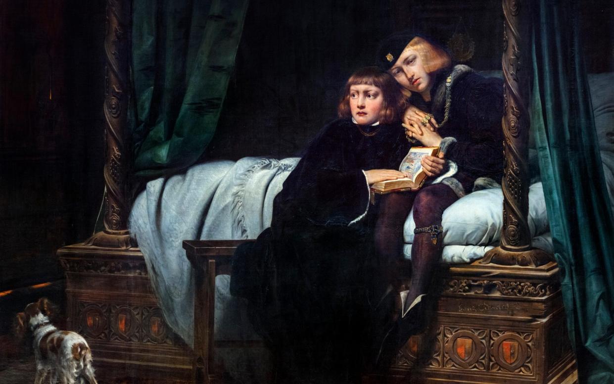 King Edward V and Richard, Duke of York, in the Tower of London by Paul Delaroche - Ian Dagnall / Alamy Stock Photo