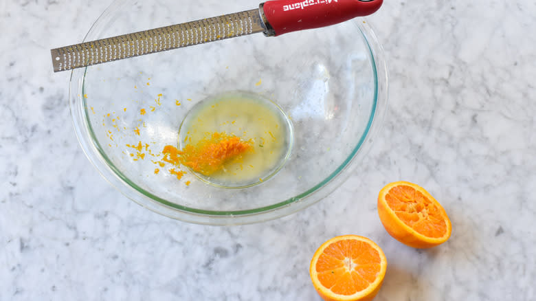 orange zest and juice