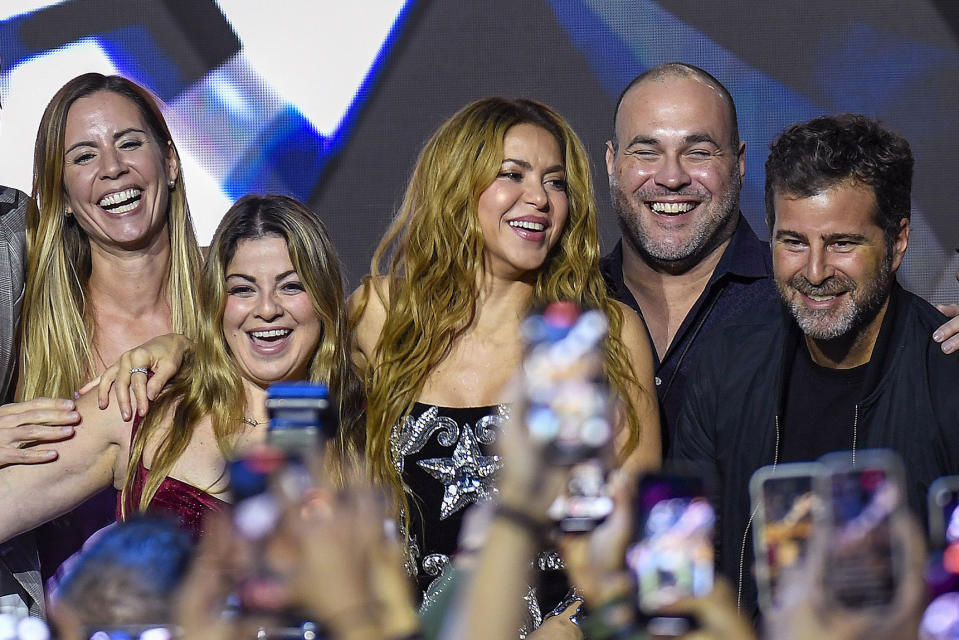 Shakira en la fiesta de lanzamiento de su álbum "Las mujeres ya no lloran," la madrugada del viernes 22 de marzo de 2024, en Hollywood, Florida. (Foto AP/Michael Laughlin)