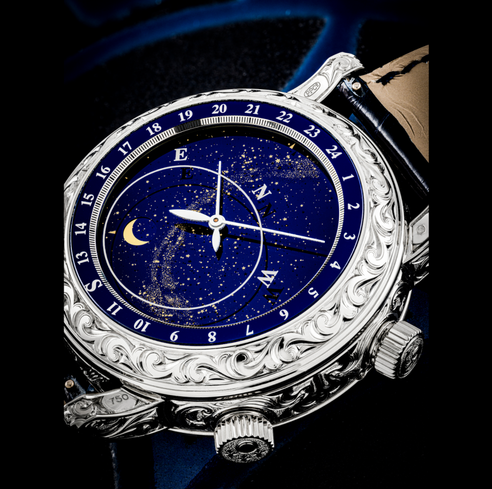 CASEBACK OF THE PATEK PHILIPPE, GRAND COMPLICATIONS, SKY MOON TOURBILLON, REF. 6002G-001