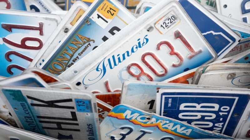 A collection of license plates from different states