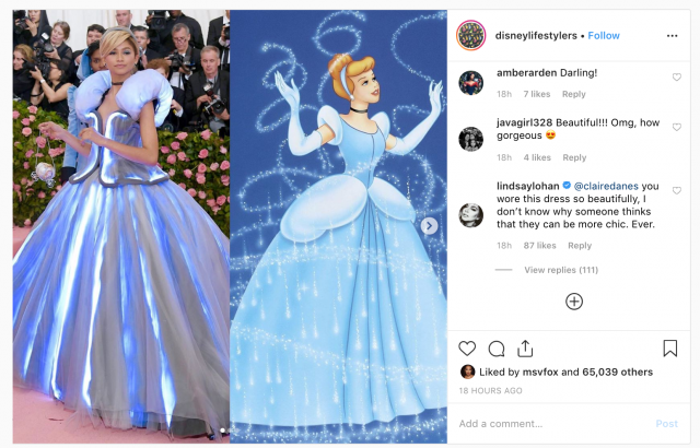 Did Lindsay Lohan Just Throw Major Shade at Zendaya's Cinderella Met Gala  Gown?