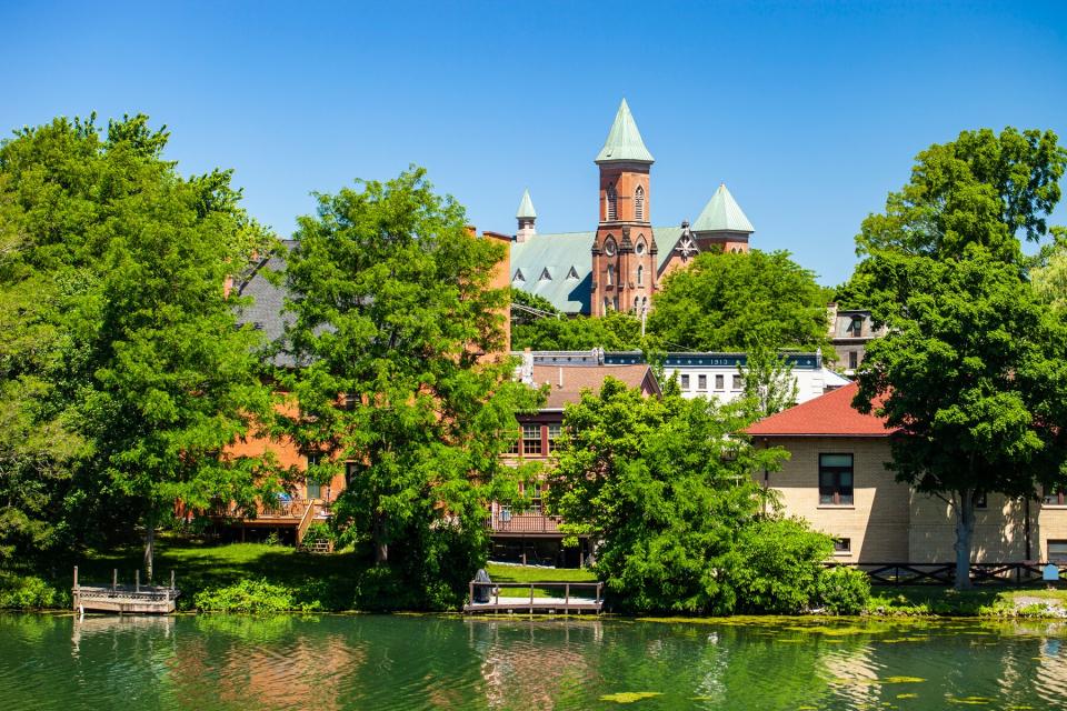 Seneca Falls, New York Along The Canal