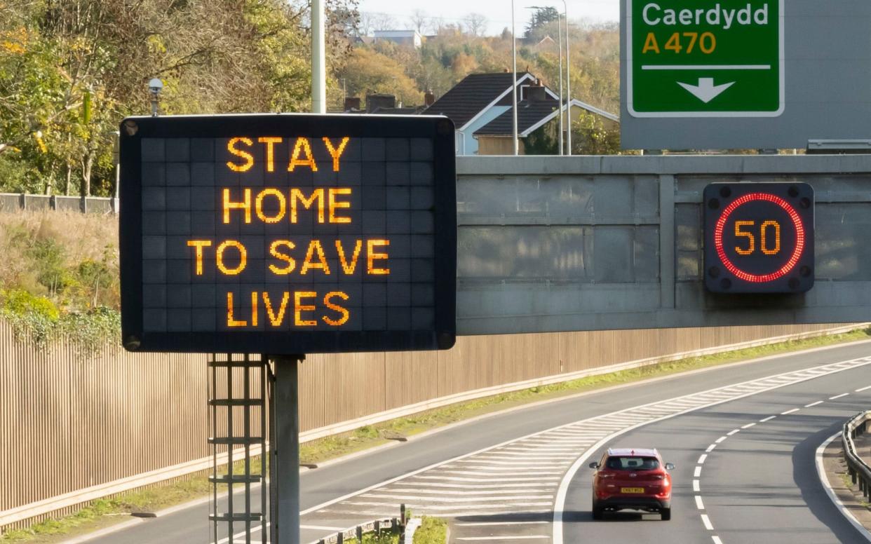 A sign on the A470 outside Cardiff - matthew horwood/getty