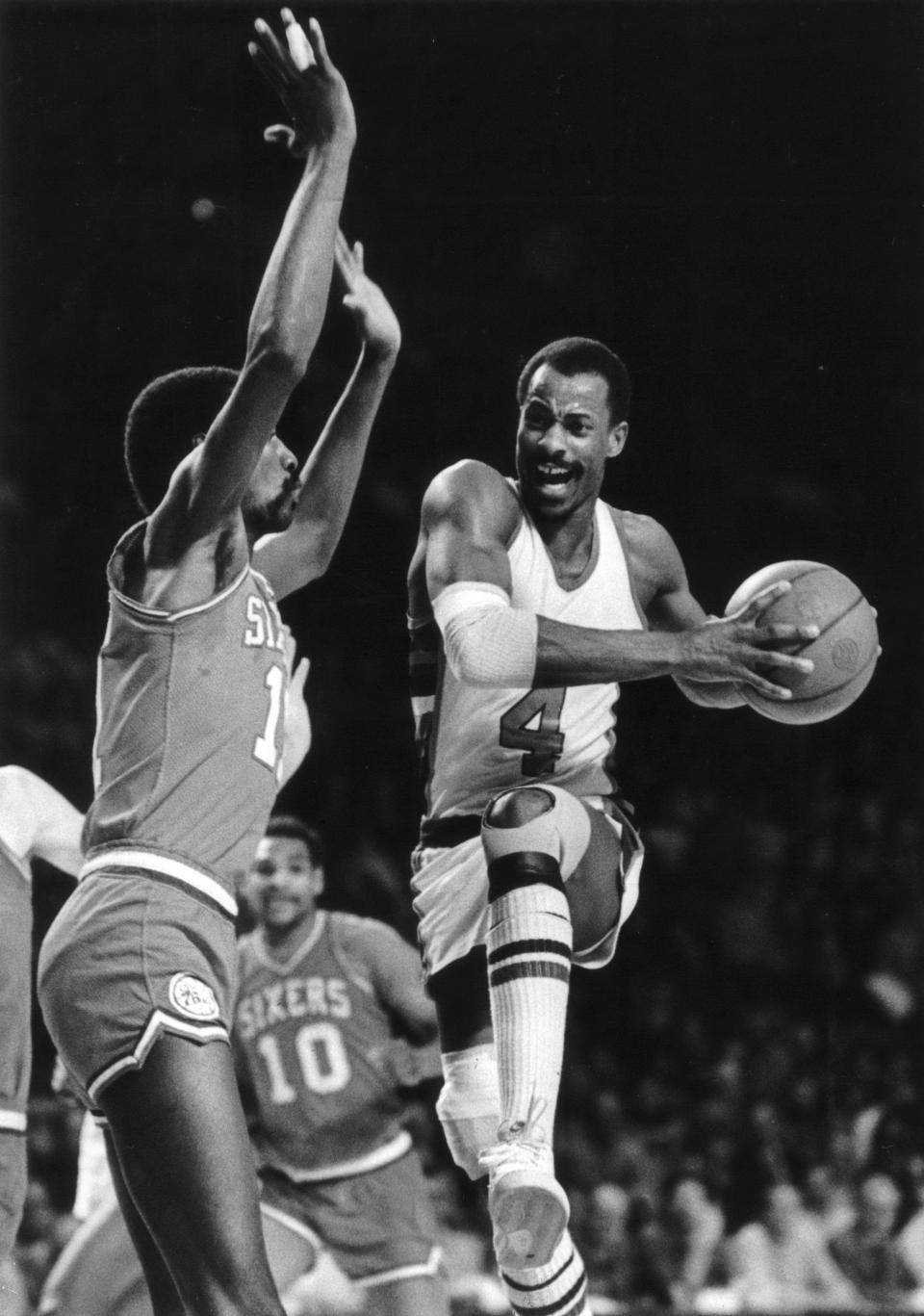 Sidney Moncrief, shown in a playoff game in 1981.