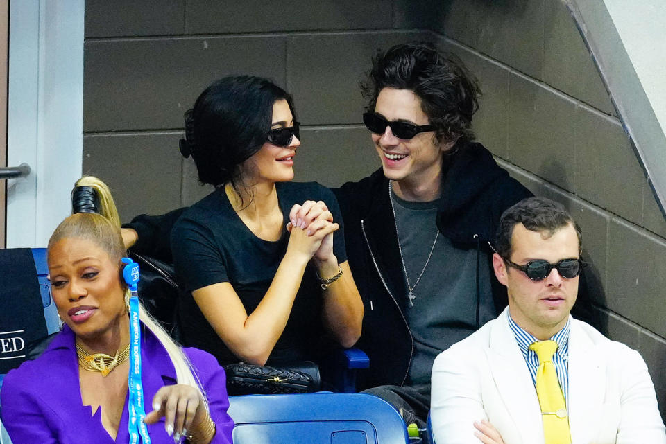 Kylie Jenner and Timothée Chalamet (Gotham / GC Images)