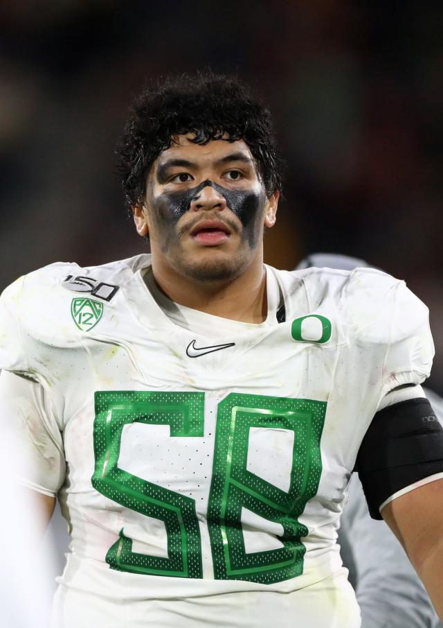 Detroit Lions take Oregon OL Penei Sewell with No. 7 pick in 2021