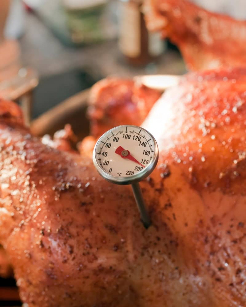 Baked Turkey with Thermometer.