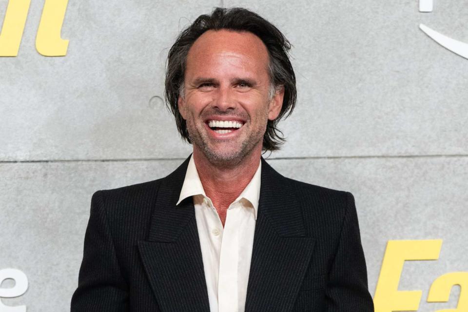<p>Samir Hussein/WireImage</p> Walton Goggins at a Fallout screening in April 