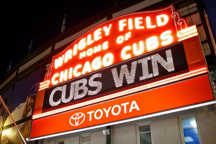 Cubs win! Cubs win! (Jon Durr/Getty Images)