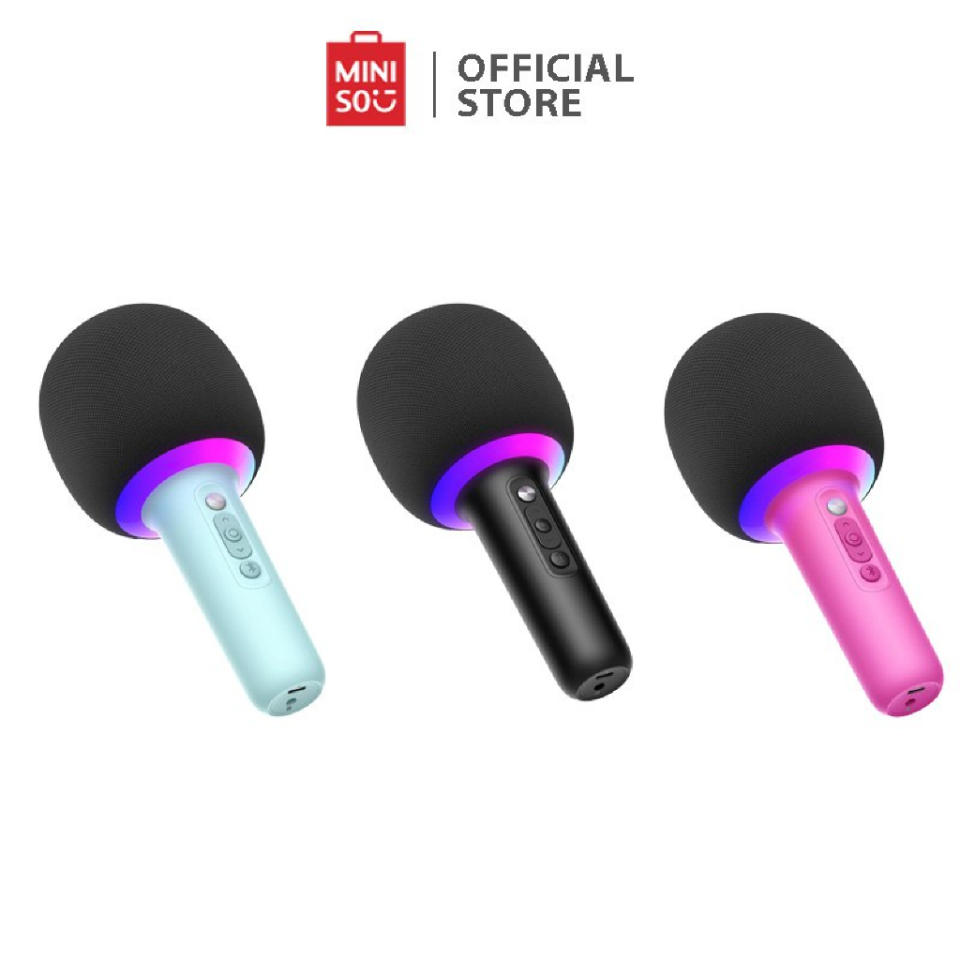 MINISO Karaoke Microphone with Built-in Wireless Speaker Model. (Photo: Shopee SG)