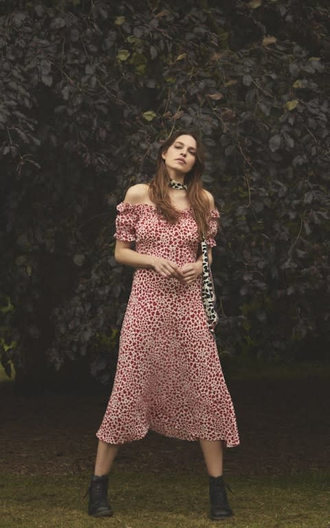 A heart-print dress from Rixo - Credit: Jessie Lilly Adams