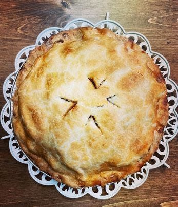 Three Wishes in Johnston is a gluten-free bakery dedicated to small batch baked goods. This is their bake-at-home apple pie for Thanksgiving.