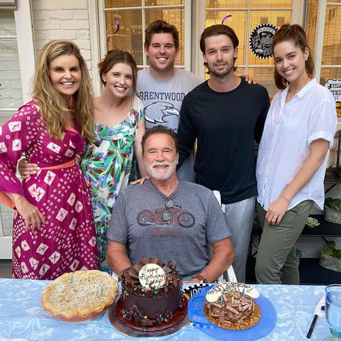 Patrick Schwarzenegger Instagram Arnold Schwarzenegger and family