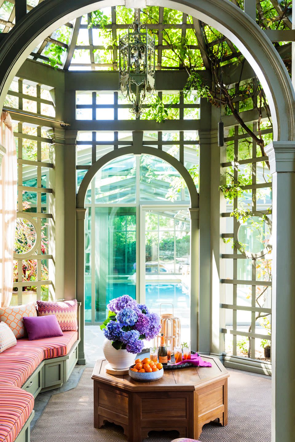 gazebo and indoor swimming pool