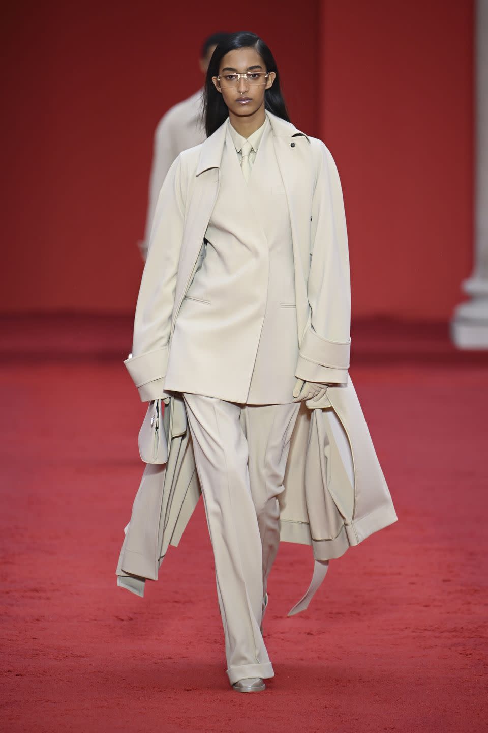 <p>On a rainy Sunday morning in Milan, Ferragamo (sans Salvatore) got a breath of fresh air via its new creative director, Maximilian Davis. Davis got his start with his eponymous brand, raised under the astute tutelage of Lulu Kennedy of the Fashion East group in London. His eye for clean silhouettes, minimal proportions, and ease of wear translated into the rich and luxe history of the Italian brand. The main takeaway was his light hand reworking the iconic leather goods the brand is known for. Now that he’s gotten his debut out of the way, we can’t wait to see what he cooks up next.<em>—Kevin LeBlanc, fashion associate</em></p>