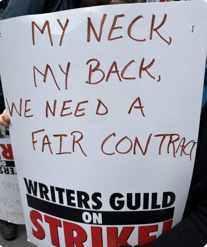 "My Neck, My Back, We Need a Fair Contract"