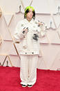 The Grammy winner wore head-to-toe Chanel for her first Oscars red carpet.