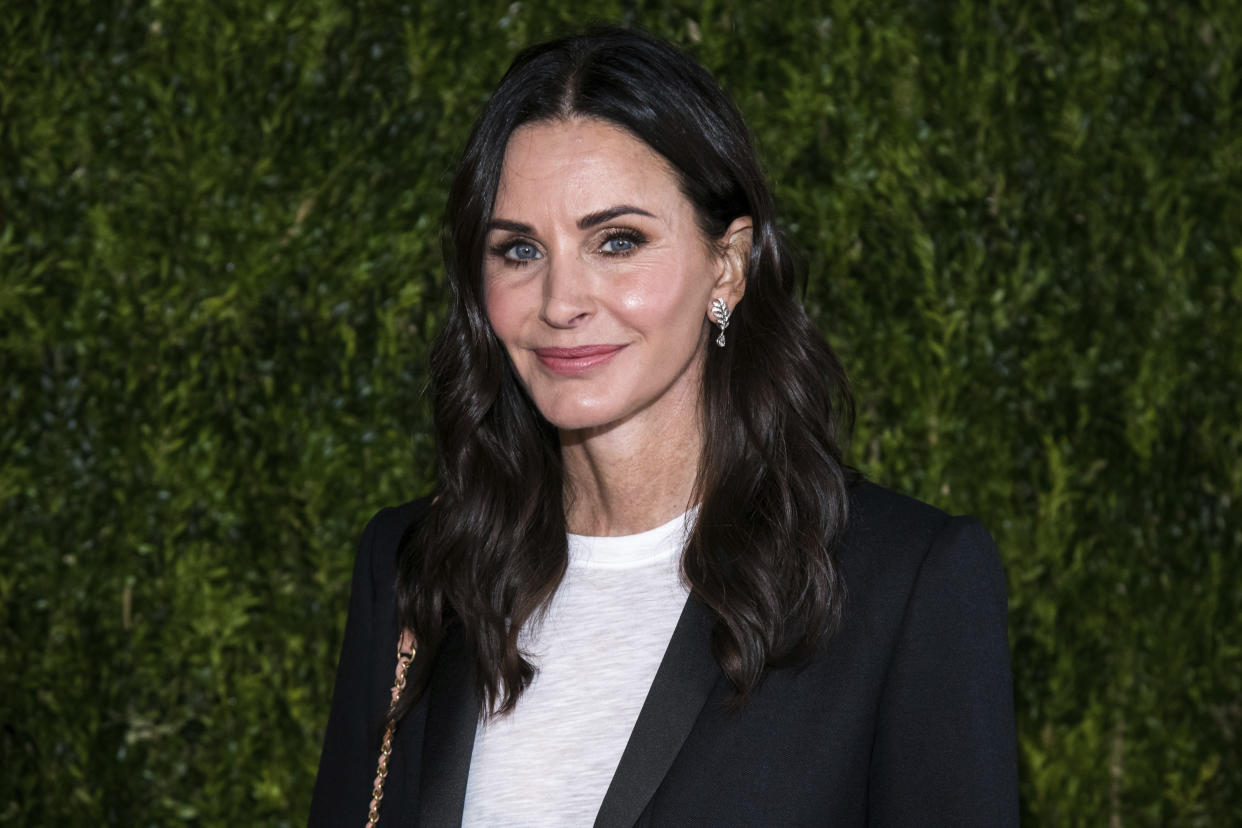 Courteney Cox attends Through Her Lens: The Tribeca Chanel Women's Filmmaker Program Luncheon at Locanda Verde on Tuesday, Oct. 16, 2018, in New York. (Photo by Charles Sykes/Invision/AP)