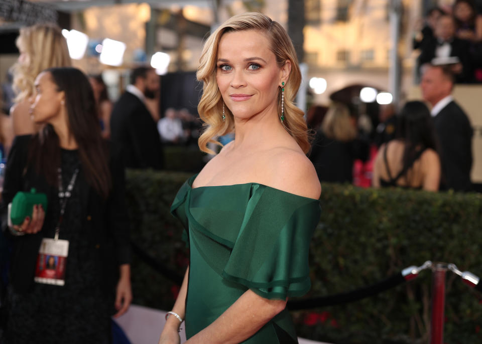 Reese Witherspoon, pictured in January, is as riveted by the Kavanaugh confirmation hearings as the rest of us. (Photo: Christopher Polk/Getty Images for Turner)