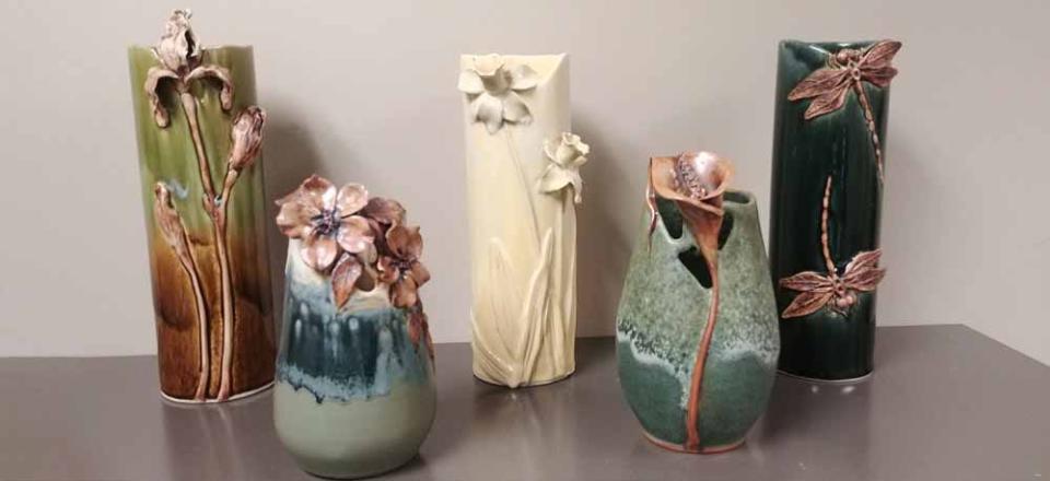 The 17th annual Story County Philanthropy Day awards were created by artist Ruben Ruiz from Deer Creek Ceramics in Huxley.