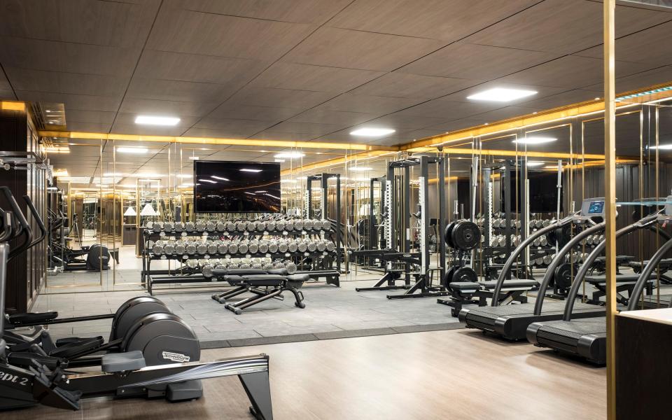 The main gym area at The Lanesborough