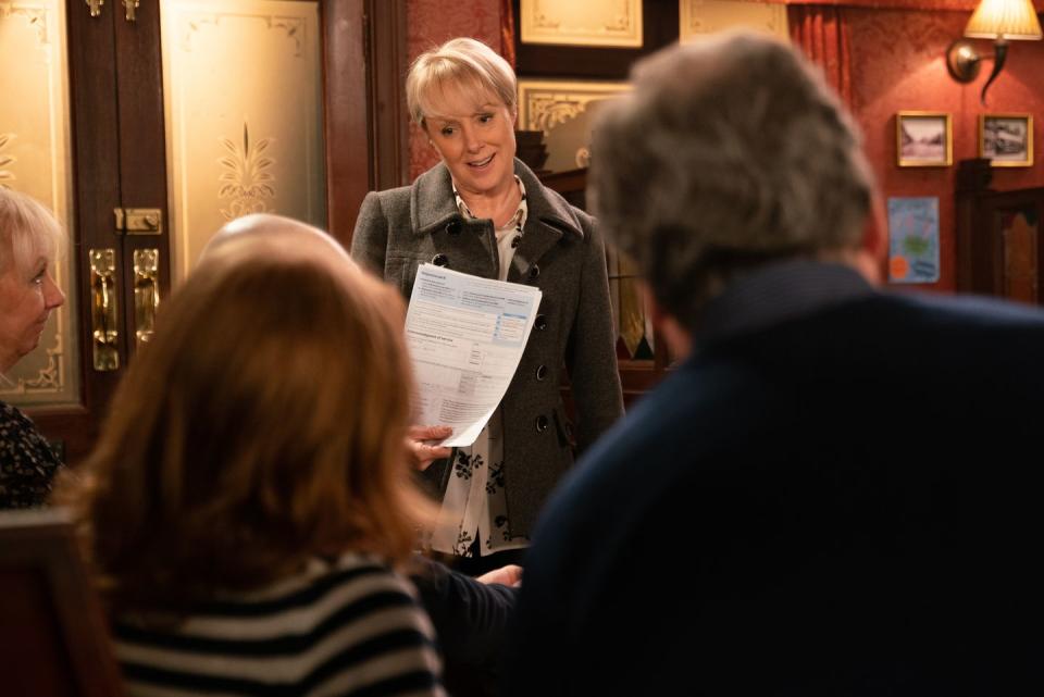 Wednesday, February 5: Sally has been looking through Tim's divorce papers