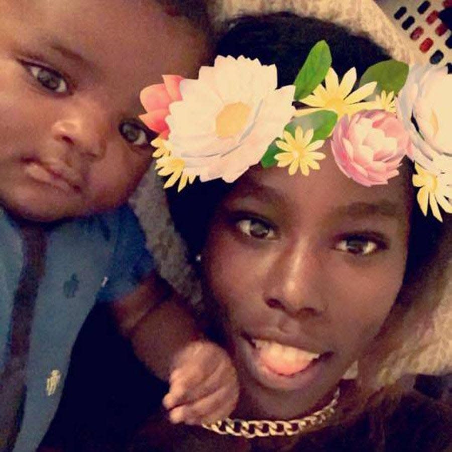 20-year-old Shania Copeland and her 6-month-old son Josiah. Copeland was killed in a Lake Worth Beach neighborhood on Friday, Aug. 5, 2016.