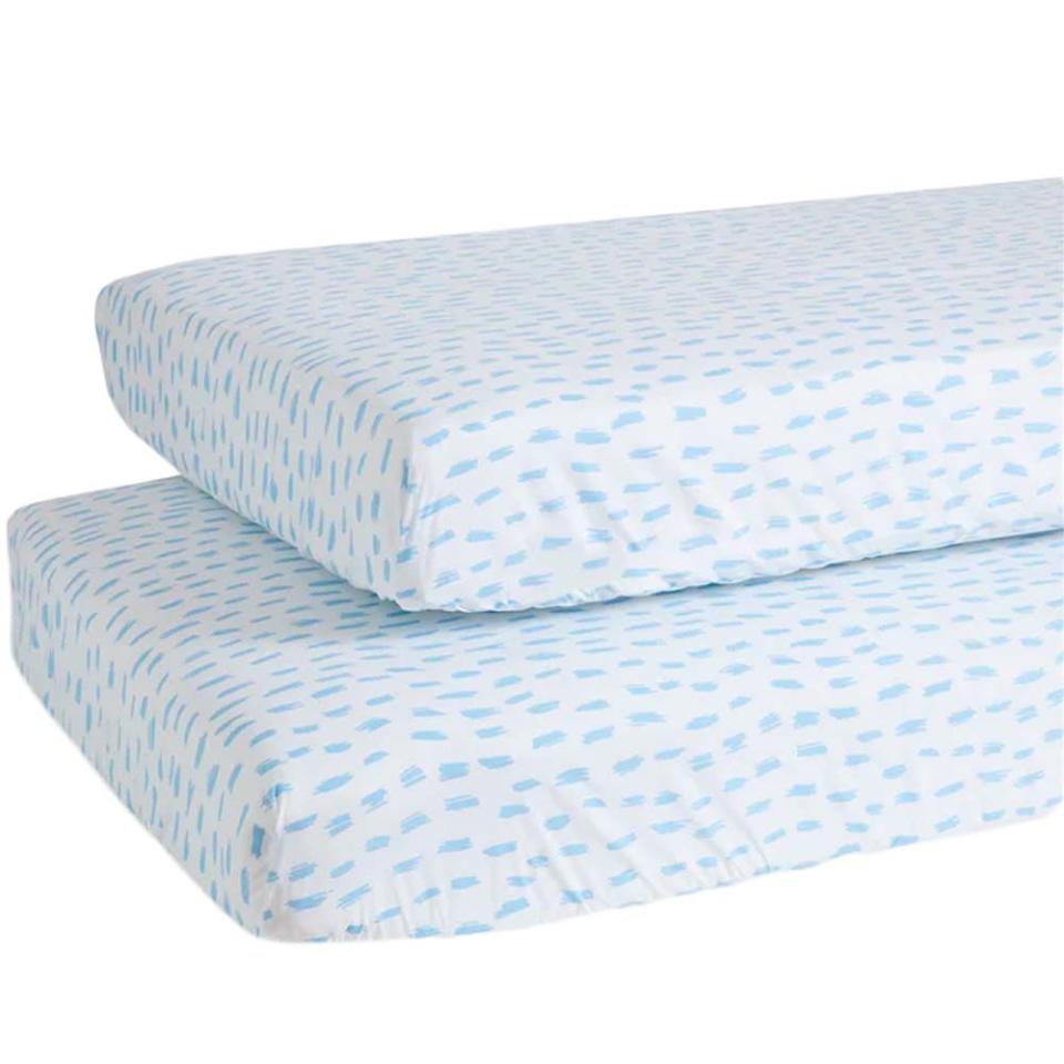 <p><a href="https://go.redirectingat.com?id=74968X1596630&url=https%3A%2F%2Fwww.brooklinen.com%2Fproducts%2Fcrib-sheet-set&sref=https%3A%2F%2Fwww.bestproducts.com%2Fparenting%2Fbaby%2Fg2636%2Fbaby-crib-sheets-bedding%2F" rel="nofollow noopener" target="_blank" data-ylk="slk:Shop Now;elm:context_link;itc:0;sec:content-canvas" class="link ">Shop Now</a></p><p>Brooklinen Crib Sheet Set (2-Pack)</p><p>brooklinen.com</p><p>$44.20</p>