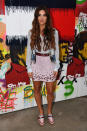 <p>Negin Mirsalehi est l’une des bloggeuses mode les plus influentes au monde. Elle porte ici une jupe pastel et une veste signée Tommy. Crédit photo : Getty Images </p>