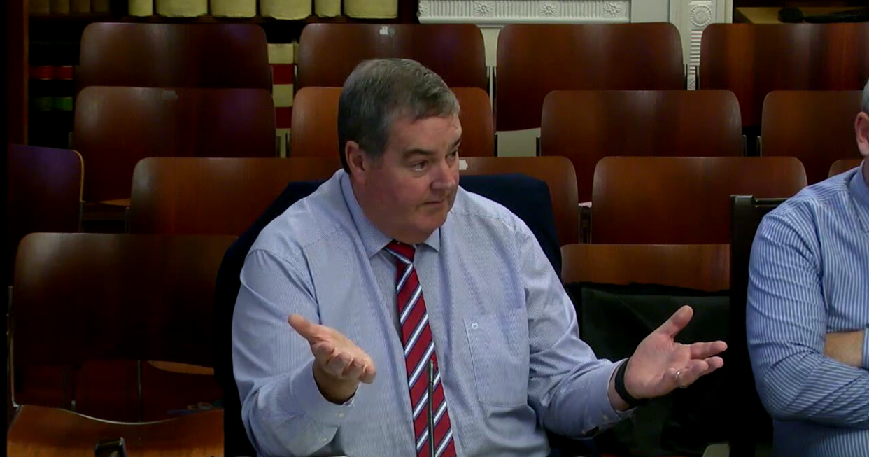 Paul Jackson gives evidence to the Lords Committee on the NI Protocol Bill (NI Assembly/PA)