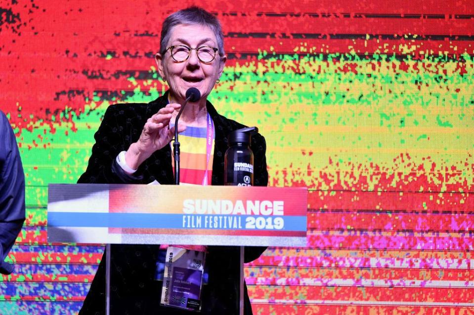 PARK CITY, UTAH - FEBRUARY 02: 2019 Julia Reichert speaks onstage during the Sundance Film Festival Awards Night Ceremony at Basin Recreation Field House on February 02, 2019 in Park City, Utah. (Photo by Alberto E. Rodriguez/Getty Images)