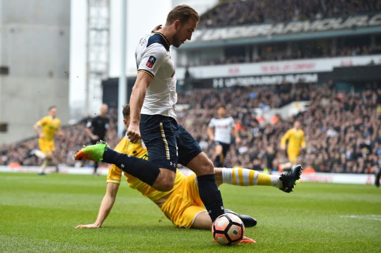 Tottenham Hotspur's Harry Kane is sidelined for several weeks with ankle ligament damage sustained against Millwall in the FA Cup quarter-finals