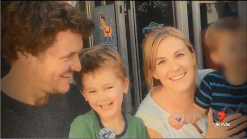 A picture of happiness: the Janzow family before the tragic events that led to Luca's death.