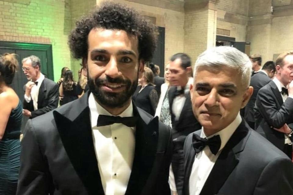 Liverpool player Mo Salah and Mayor Sadiq Khan at the Earthshot Prize (Sadiq Khan)