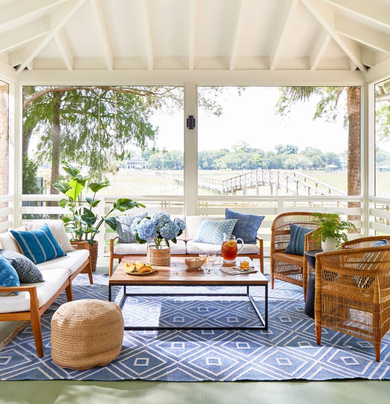 Blue and White Porch off Marsh