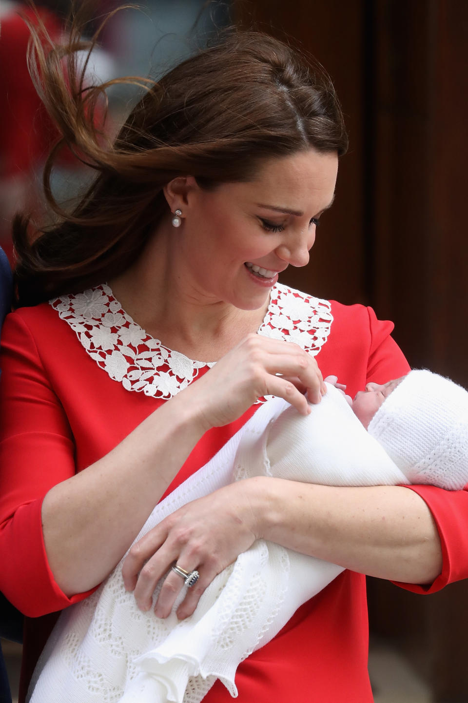 Mums are divided about the message the Duchess of Cambridge’s post-birth appearance sends [Photo: Getty]
