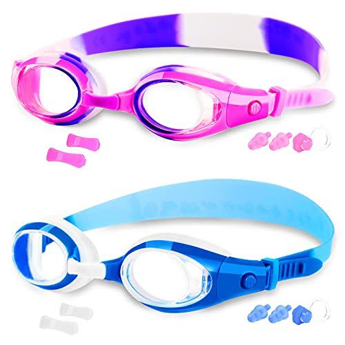 1) Kids Goggles for Swimming for Age 3-15