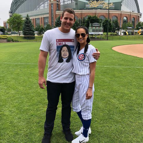 <p>Anthony Rizzo Instagram</p> Anthony Rizzo and Emily Vakos.